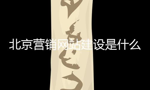 北京营销网站建设是什么（北京网络营销公司网页）